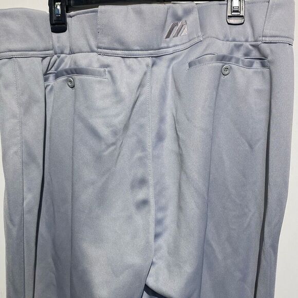 Mizuno Men's Gray Elastic Bottom Durable Performance Baseball Pants Size 2XL - Picture 7 of 11